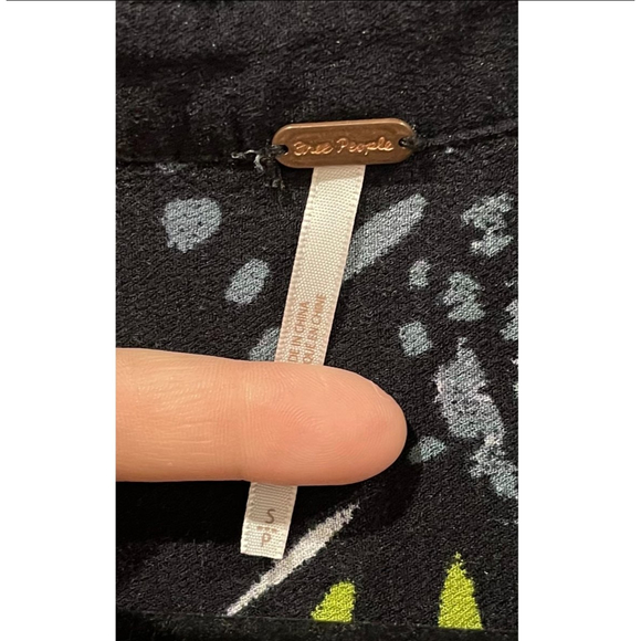 FREE PEOPLE Black Field Of Butterflies Tunic - Picture 4 of 7